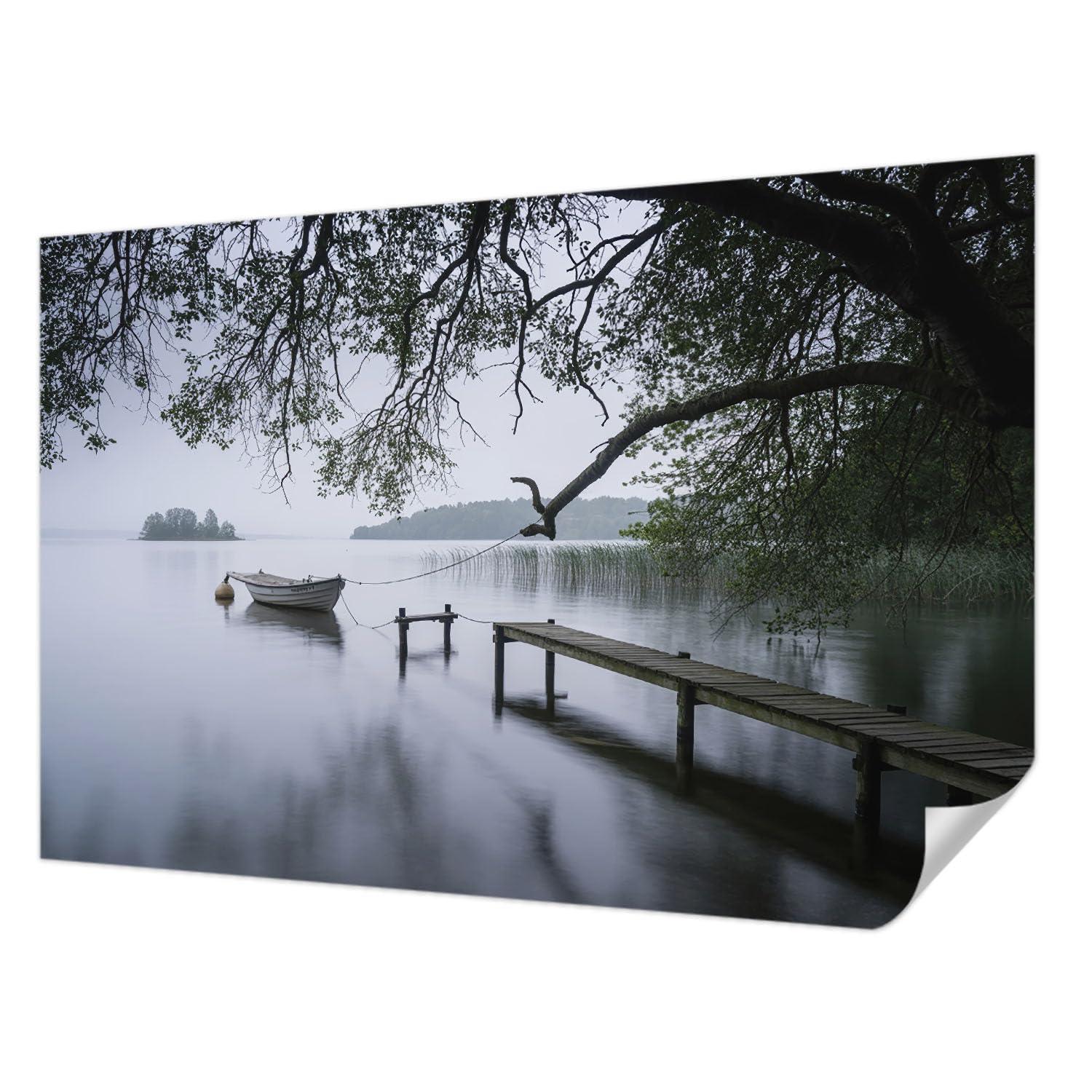 Papier peint photo autocollant 104x70 cm pose murale chambre adulte