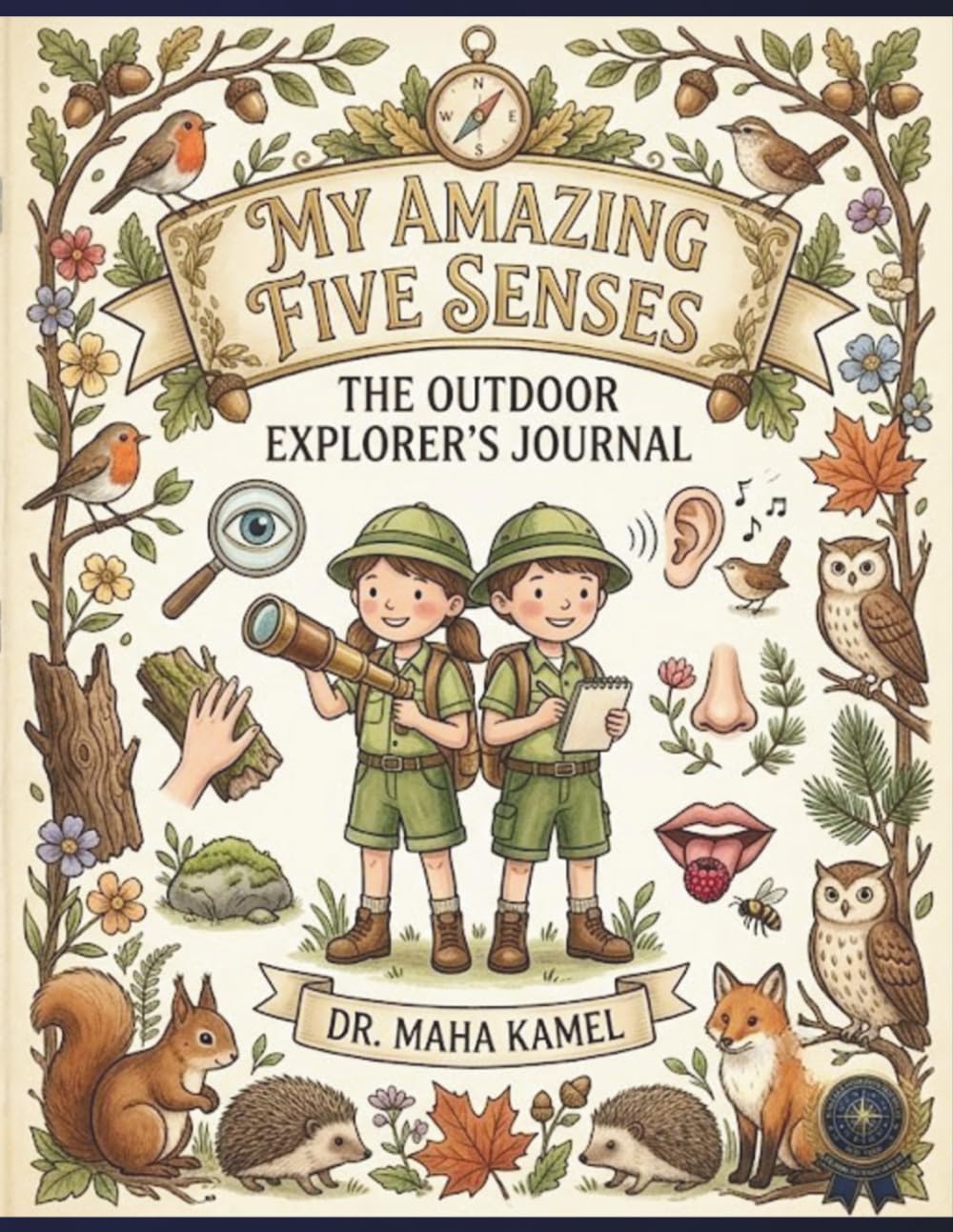 My Amazing Five Senses: The Outdoor Explorer's Journal: An Interactive Nature Activity Book and Scavenger Hunt for Kids to Discover, Play, and Learn