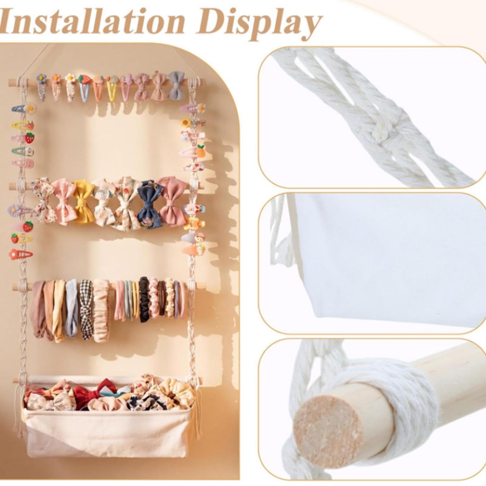 Porta per capelli | Organizer per per ragazze | Espositore da