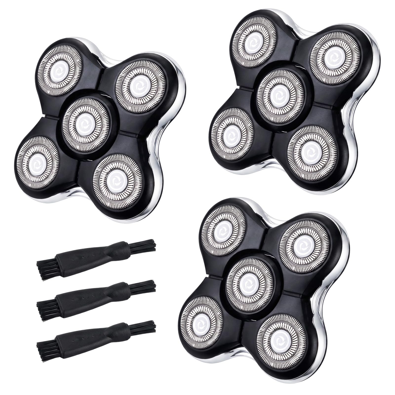 3-Pack Steel Shaver Head Refills for Remington Balder Pro XR7000 XR1501