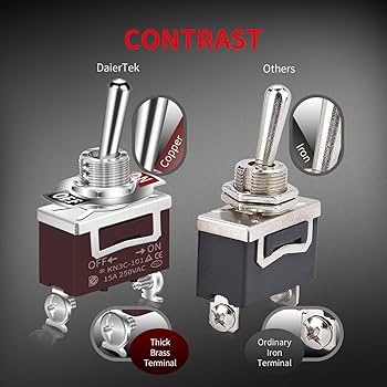 Amazon.co.jp: DaierTek 12ボルト トグルスイッチ 安全カバー