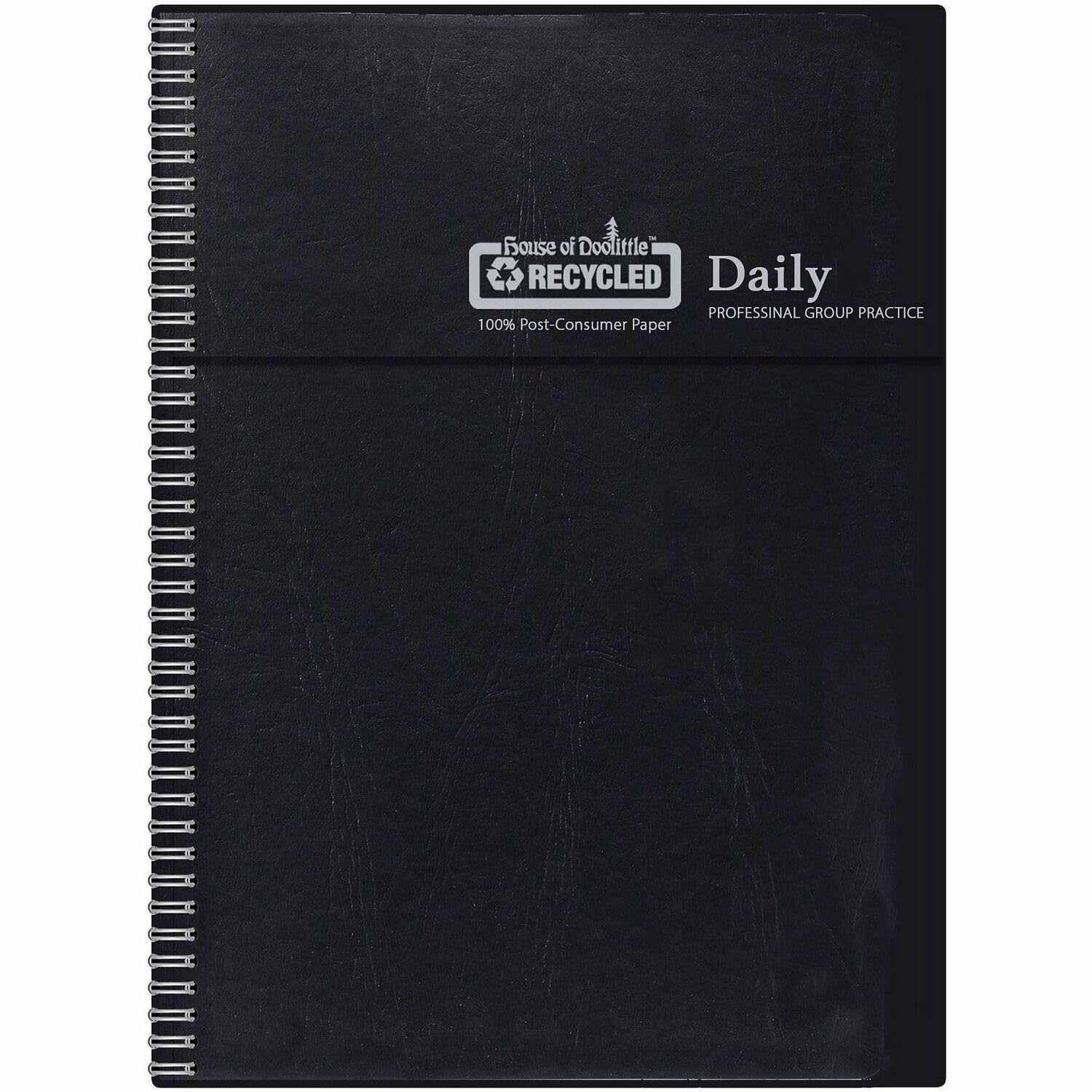 House of Doolittle Agenda giornaliera di gruppo 12 mesi per 8 persone, da gennaio 2027 a dicembre 2027, layout giornaliero a doppia pagina, 20,3 x 28 cm, copertina nera, set da 2