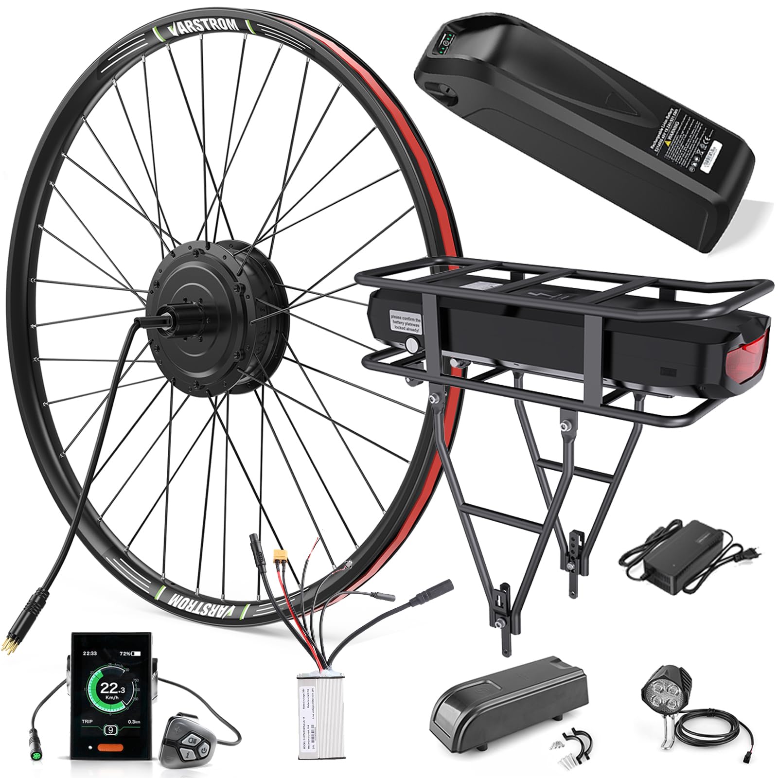 Kit de conversion de vélo électrique 20/24/26/27,5/28/29