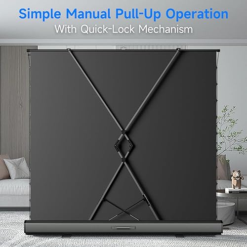 Miniatura 6 de IN&VI Tab-Tension Pantalla de proyector portátil ALR manual, pantalla de proyector al aire libre 100 pulgadas Ángulo de visión de 178  Pantalla de