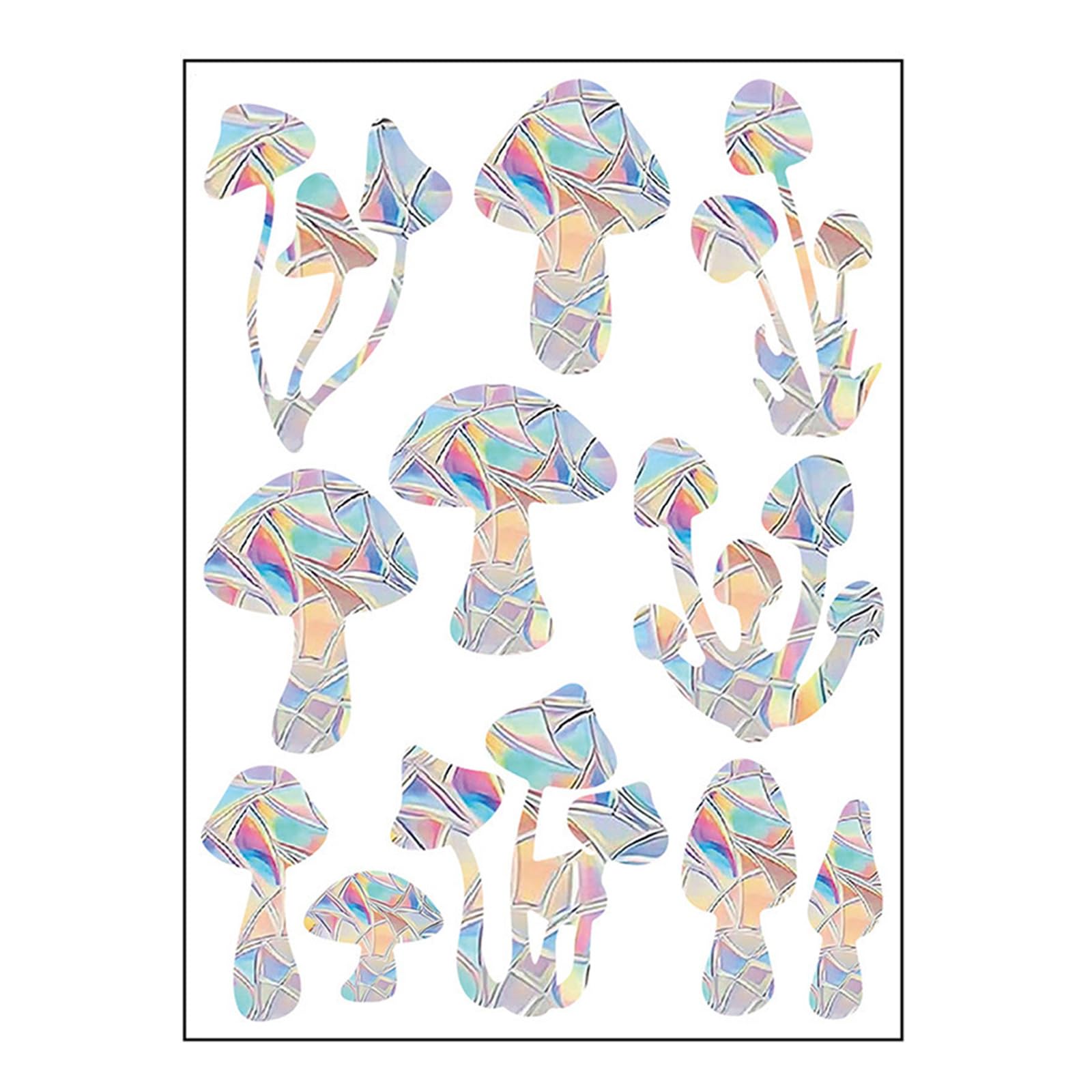 Prismatics Window Decal PVC Anti-Collision Sticker Bird Protections Clings Rainbow Door Glass Stickers Stop Birds Bird Decal Anti Collision Cling