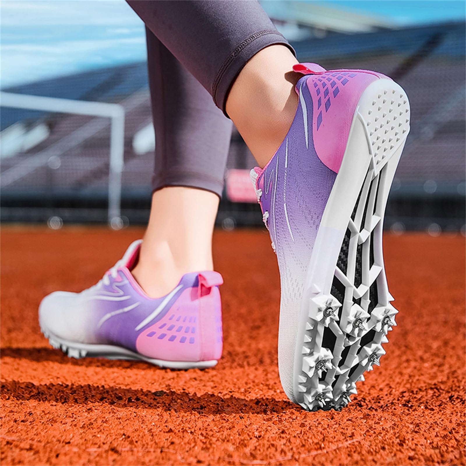 Leichtathletikschuhe Für Herren Damen Jungen Mädchen 7 Spikes Leichte Rennlaufschuhe Springschuhe
