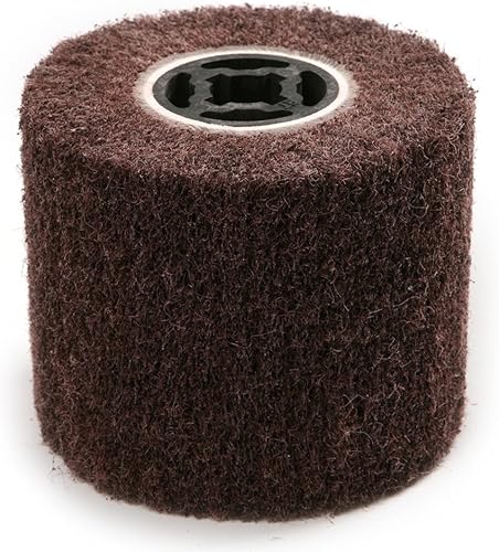 Atoplee 4.724x3.937 in 120 # no tejido abrasivo pulido aleta bruñido rueda para trefilado metal hierro aluminio pulido