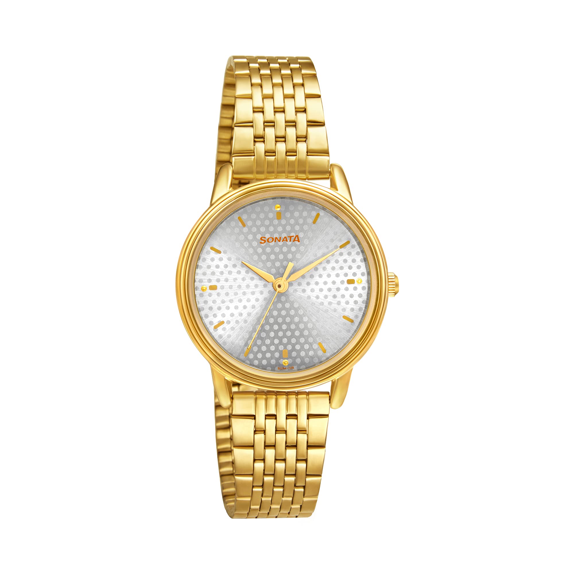 Sonata Gold Edit Silver Dial Women Watch with Stainless Steel Strap-NR8175YM01 (B09CKHGBKQ) Amazon Price History, Amazon Price Tracker