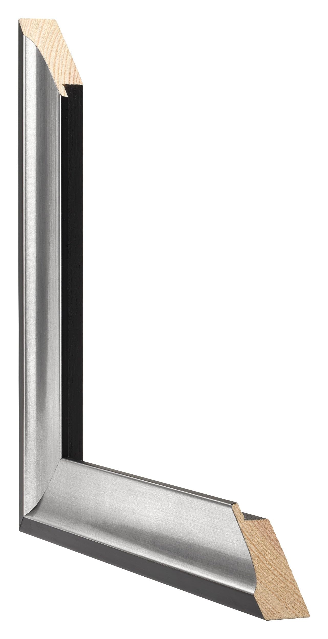 yd. Cadre Puzzle 50x70 cm Noir Argent Poli - Cadre en Bois Birmingham