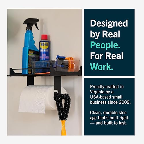 Miniatura 6 de StoreYourBoard Paper Towel Holder Wall Mount – Heavy Duty Paper Towel Holder Mounted for Garage, Workshop, or Utility Room – Space-Saving Garage