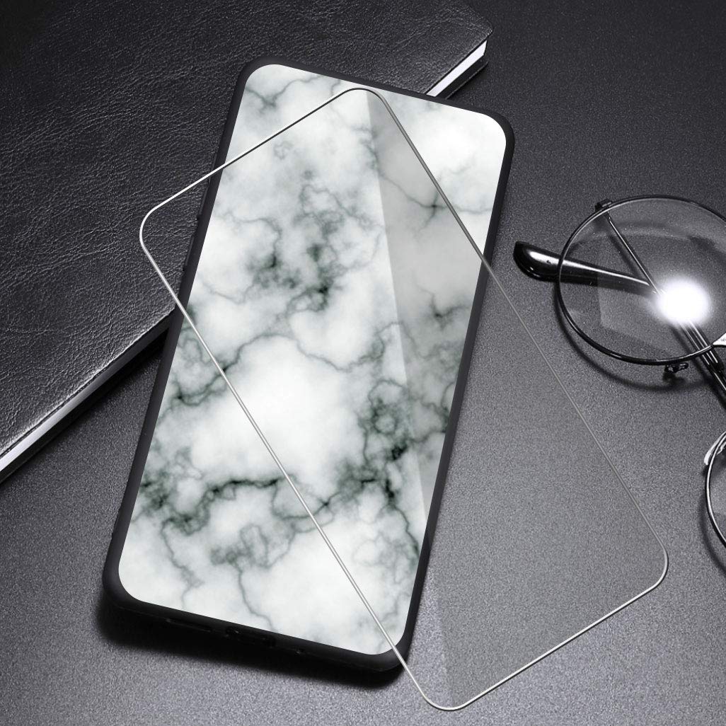 KJYF Custodia Cover per Blackview A80 Plus + Pellicola Protettiva in Vetro Temperato, Transparent Silicone Anti-Giallo TPU Cover, 2 Pezzi Schermo Protettore per Blackview A80 Plus (6.49) - WMA8