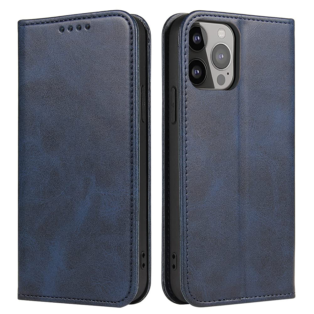 Amazon.co.jp: ブリシア iPhone13 ProMax手帳型ケース カバー ネイビー 