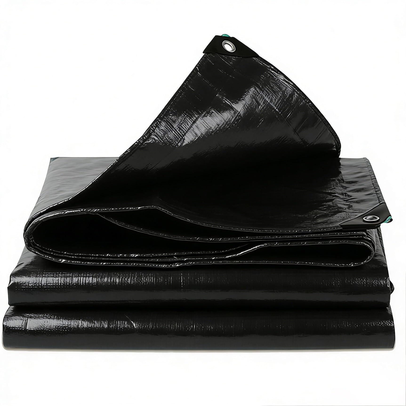 Lona de protección universal de 220x280 cm en color negro para impermeabilización exterior
