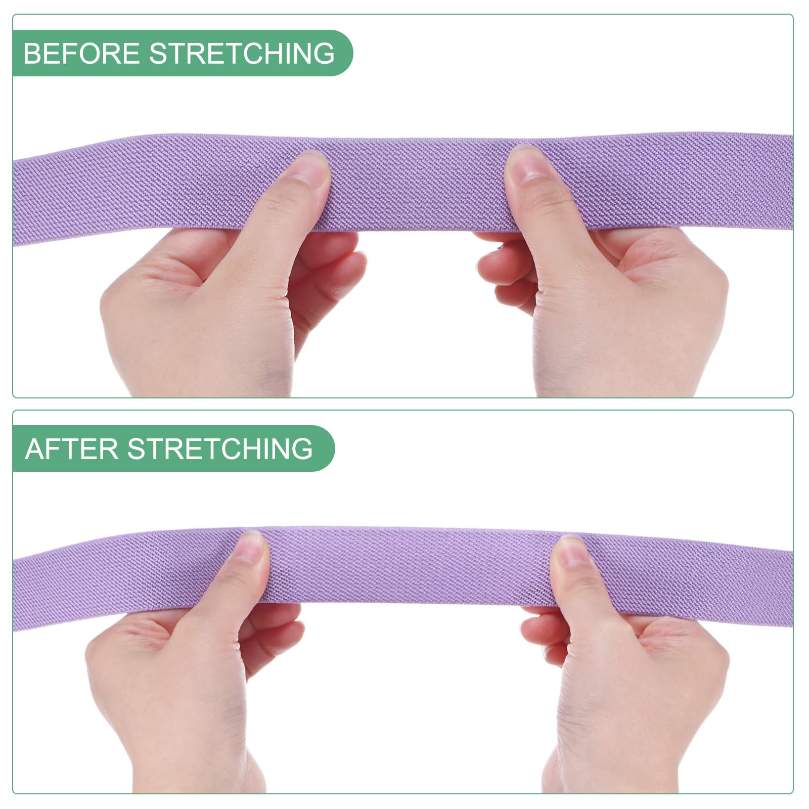 M METERXITY Elastic Bands for Sewing 1.2" 4 Yards Roll of High Elasticity Knit Elastic Spool - Image 4