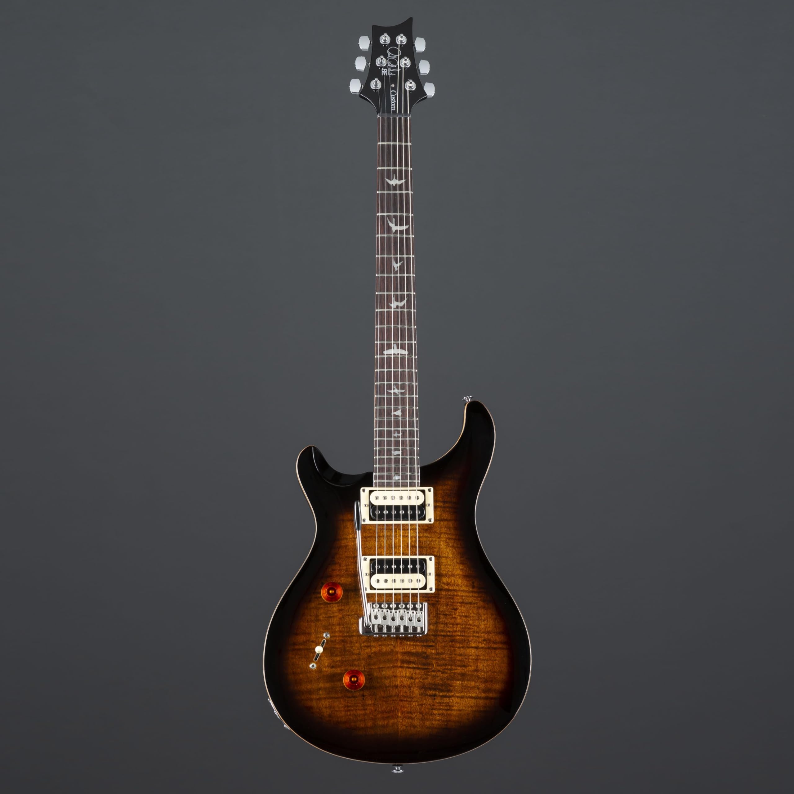 PRS SE Custom 24 Lefthand Black Gold Burst - Electric Guitar