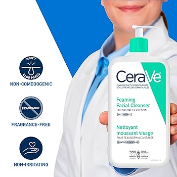 クレンジング・メイク落とし CeraVe Foaming Cleanser 1000ml CeraVe FOAMING Face Cleanser, Gentle Face Wash with
