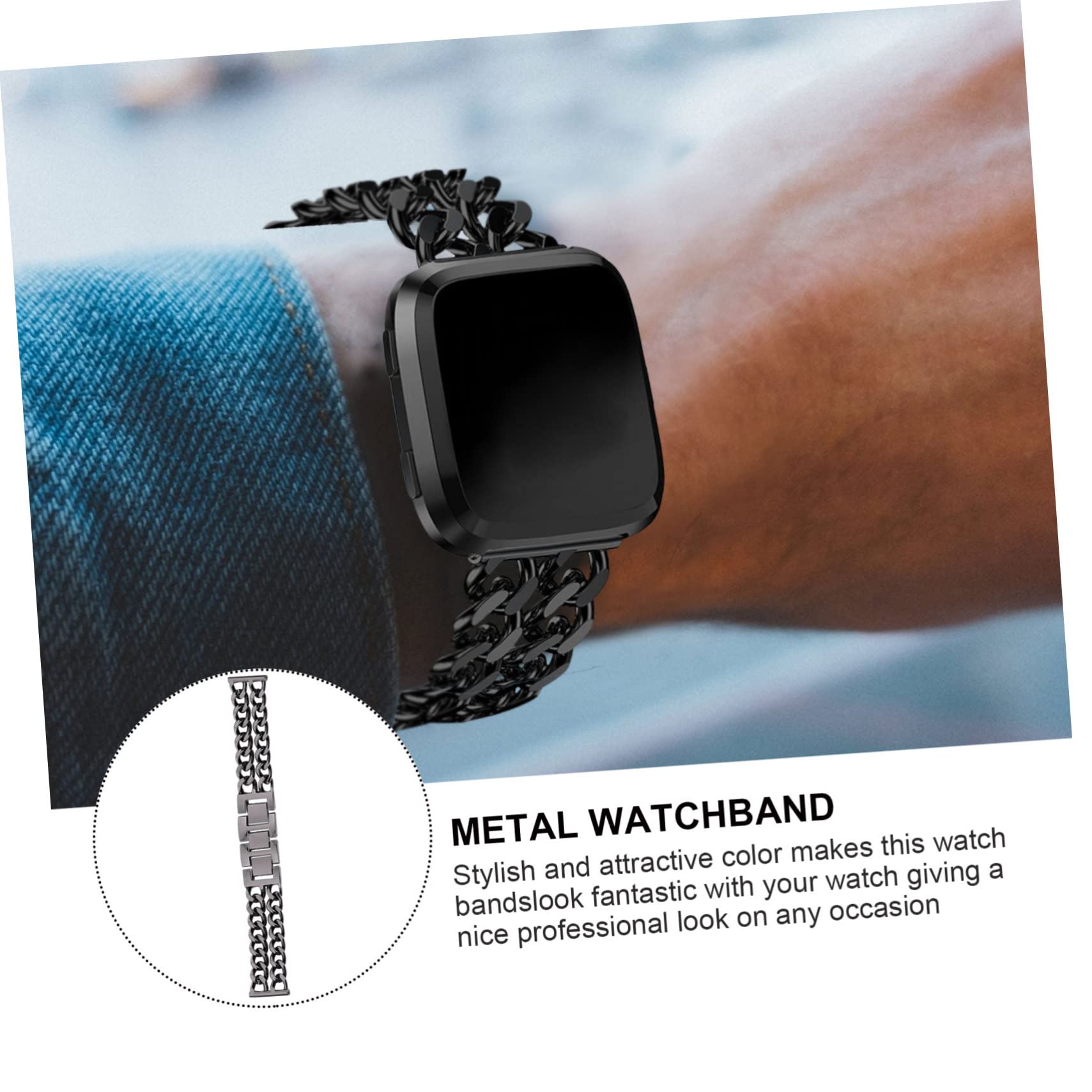 DOITOOL 3St Gurt tischband stainless steel valentinstags mother day tuten ساعة يد weihnachten am kamin eavliche weihnachten weddin Metall Armband Uhrkette leicht Rostfreier Stahl