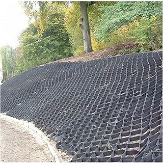 2 inch Geocell Ground Grid, HDPE Geo Grid Ground Gravel Grid, Geogrid Driveway, Permeable Paver System Ground Stabilization Grid Geocell Permeable Pavers for Landscaping Parking Lots (Color : W X L,