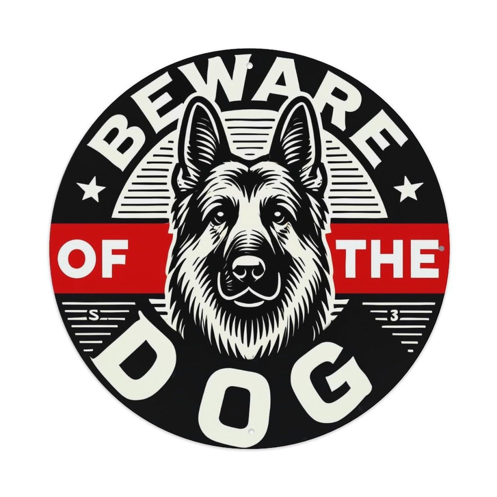 Beware Of The Dog Sign_7 Metal Tin Sign Plaque