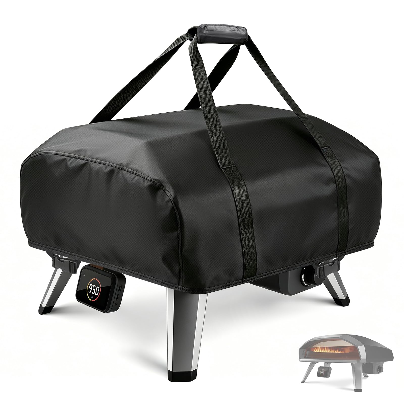 Pizza Oven Cover for Ooni Koda 2 Pro 18 Inch 500D Waterproof 70 x 68 x 34