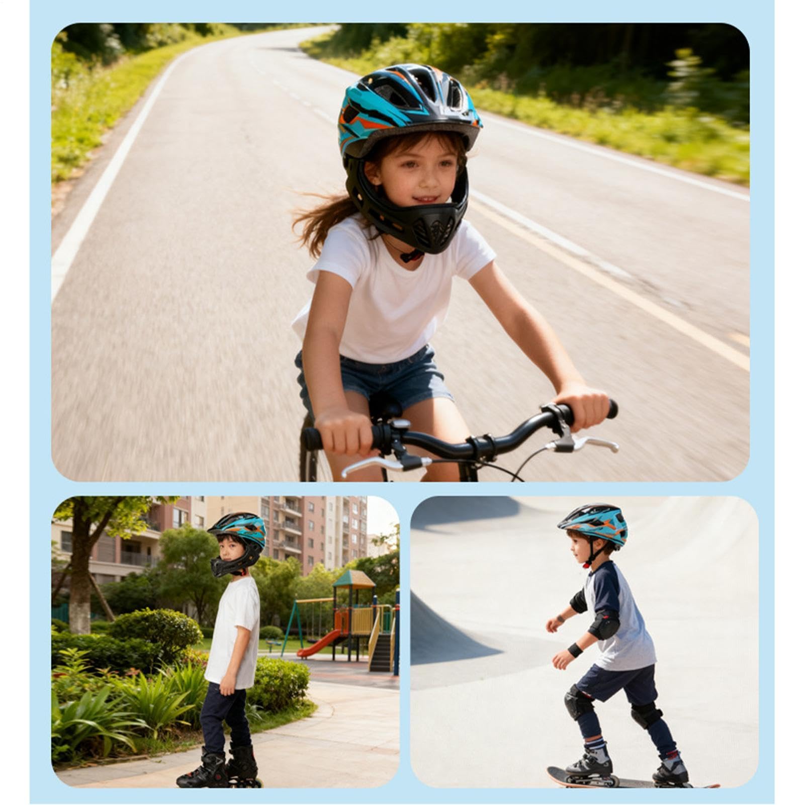 Casco Per Skateboard Antigraffio Traspirante | Casco da Bici per Ciclismo Per Bambini, Ragazzi E Bambine, Arrampicata, Monopattino, Bicicletta, Sci E Skateboard,