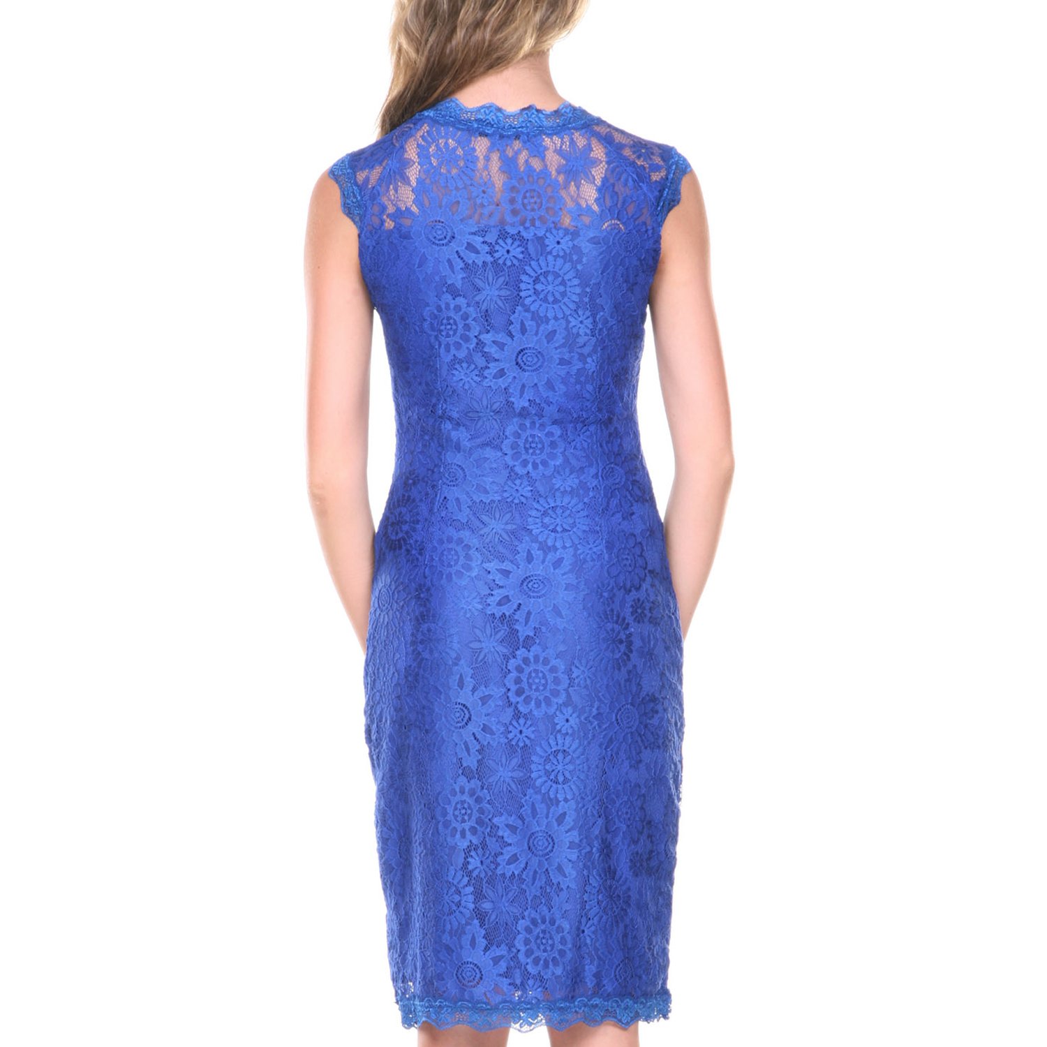mocha mousse lace collier dress Ladivine CC398 Elegant Beaded Mermaid Formal Gown Mocha Gold / 2