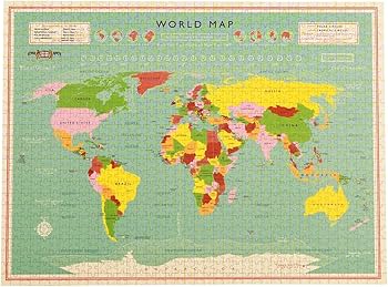 Amazon.co.jp: 世界地図 1000ピース パズル : 本