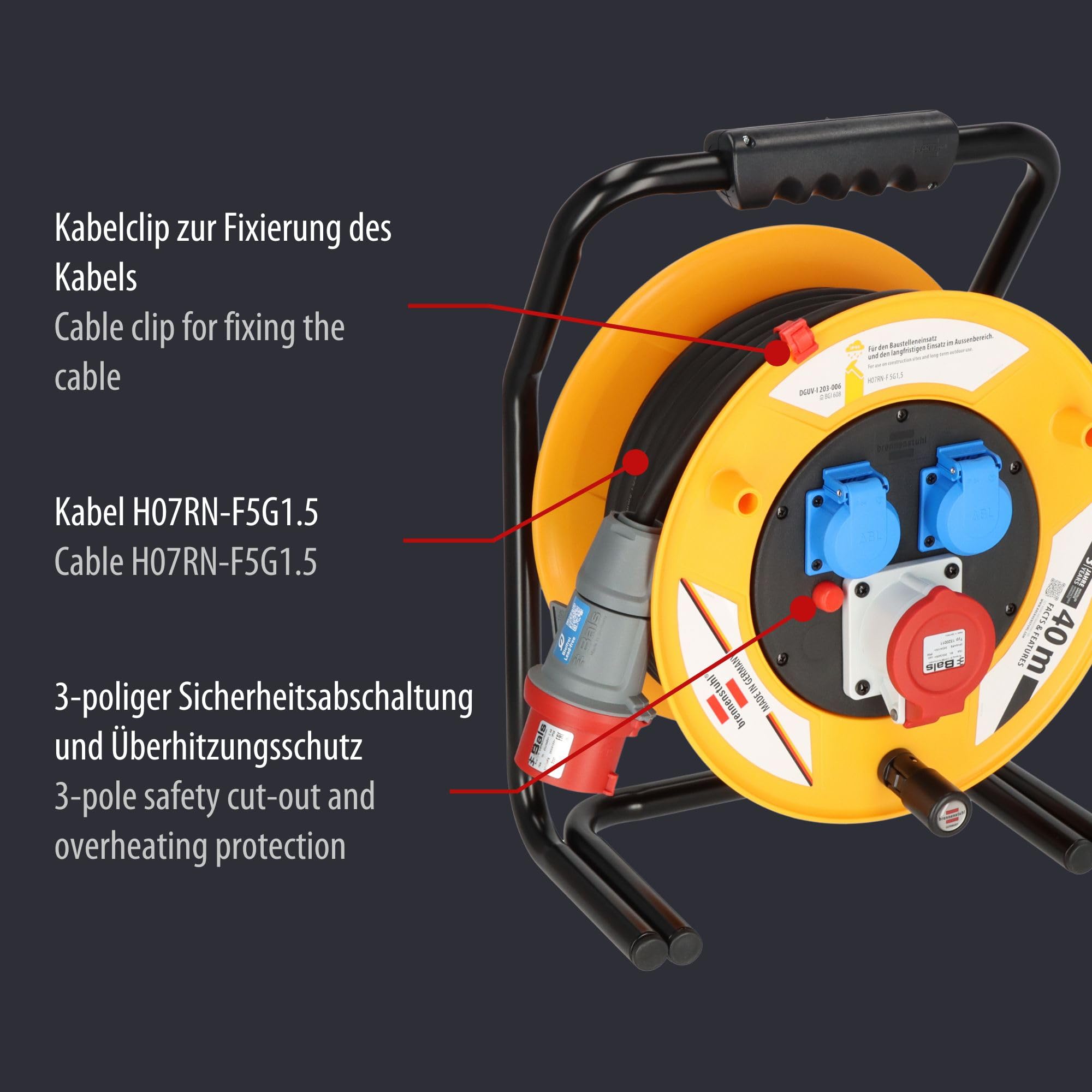 Brennenstuhl 1316200 - Alargador de cables