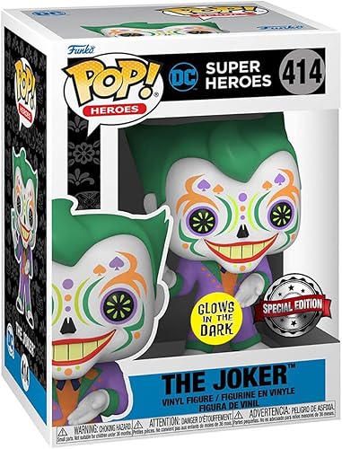Funko Pop Héroes Dia de los DC - Joker (brilla en la oscuridad), exclusivo de Amazon