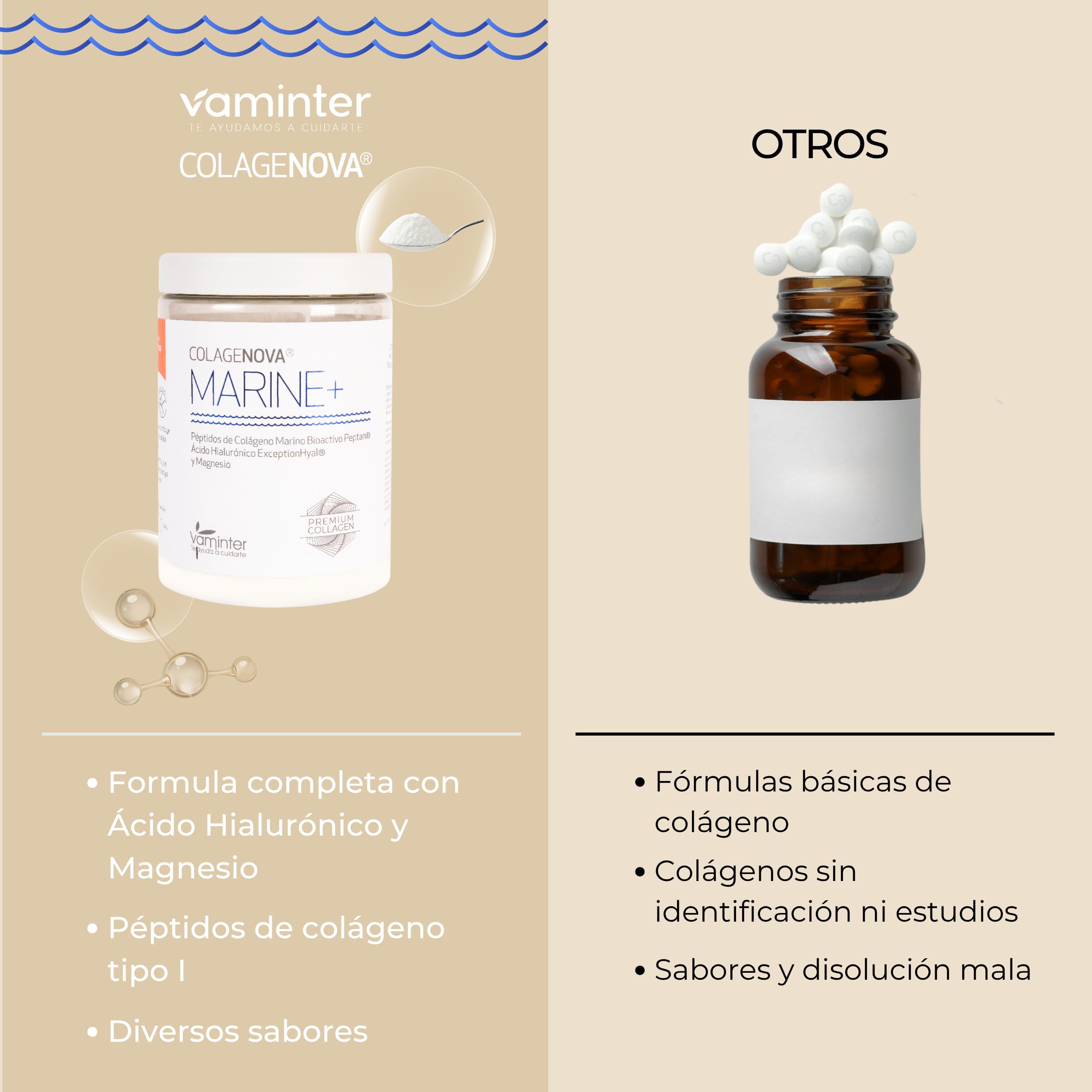 Colágeno Marino con Ácido Hialurónico Magnesio | Huesos y Músculos | Polvo
