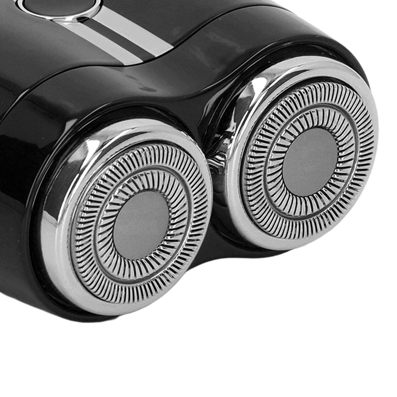 Gavigain Mini Beard Shaver, Wet and Dry Waterproof, Type C Fast Charging, Skin Friendly Curved Blade, IPX7 Waterproof, Zinc Alloy, Rechargeable Electric (Black)