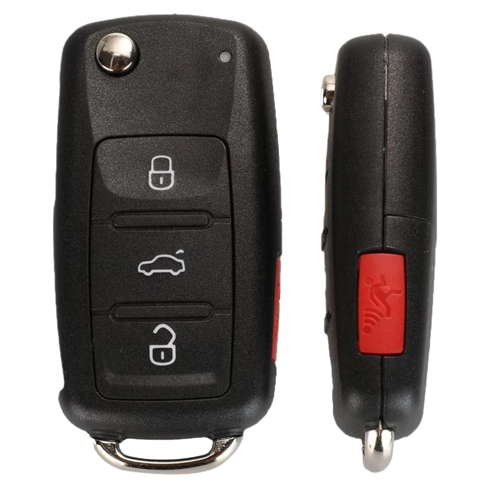 Guscio Chiave Auto Compatibile Con Per Passat B5 1996 1997 1998 1999 2000 2001 2002 2003 2004 2005 Per Beetle 1998-2012 Involucro Per Telecomando Auto A 4 Pulsanti
