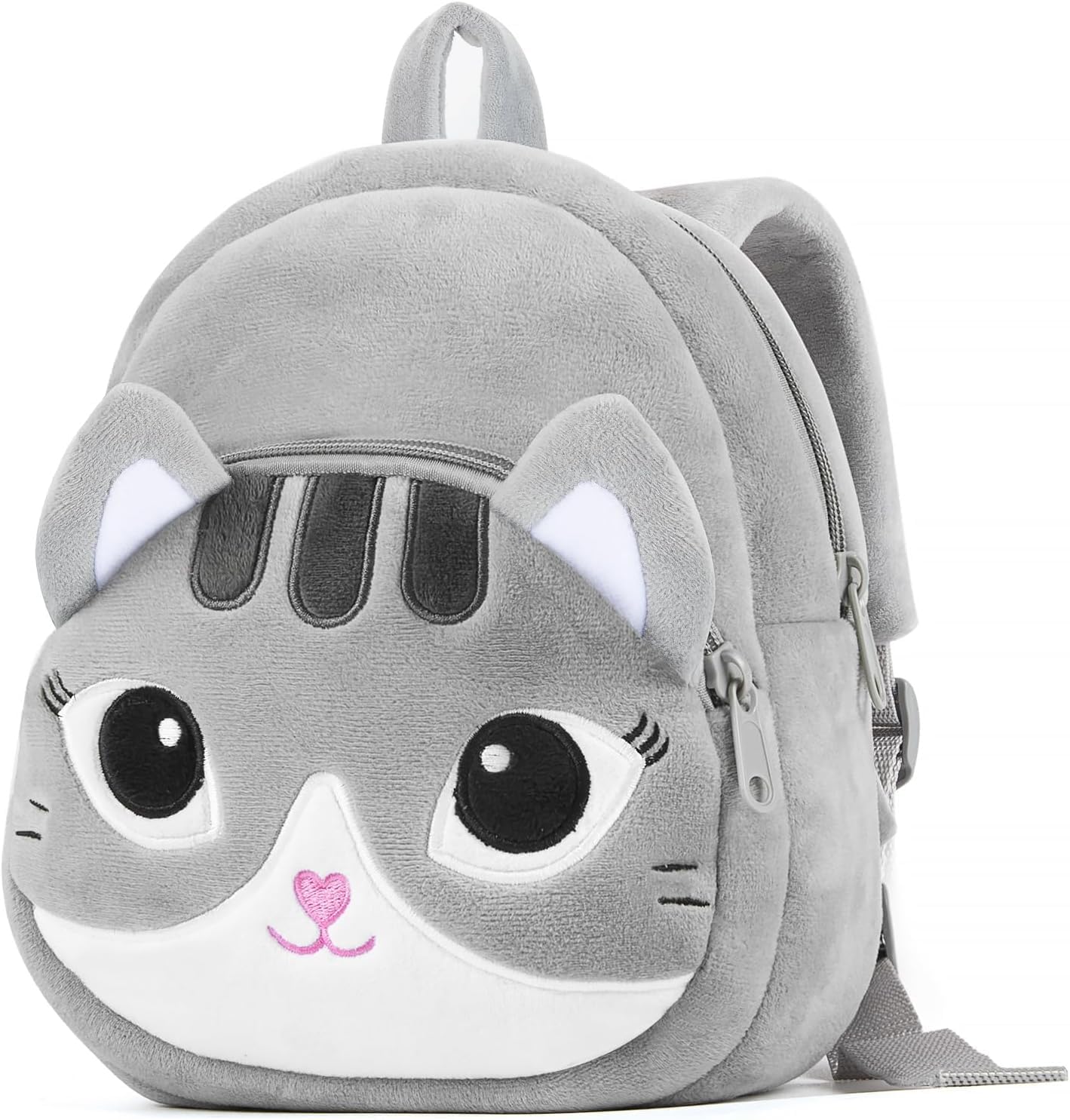 HappyChild Kids Plush Backpack for Boys and Girls, Plush Animal Cartoon Mini Backpack Little kids bags for 2-5 years