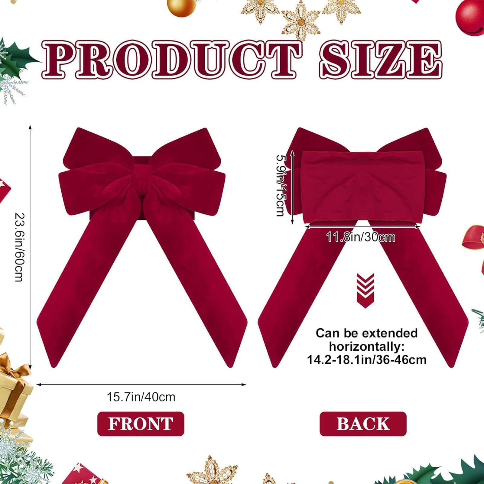Générique Ceintures Chaise Nœud-Noël 2 Pièces Ceintures Velours Rouge | Décoration Chaise Nœud-Noël Pour Maison, Mariage, Événements, Shower, Anniversaire, Fêtes, , Restaurant, Hôtel