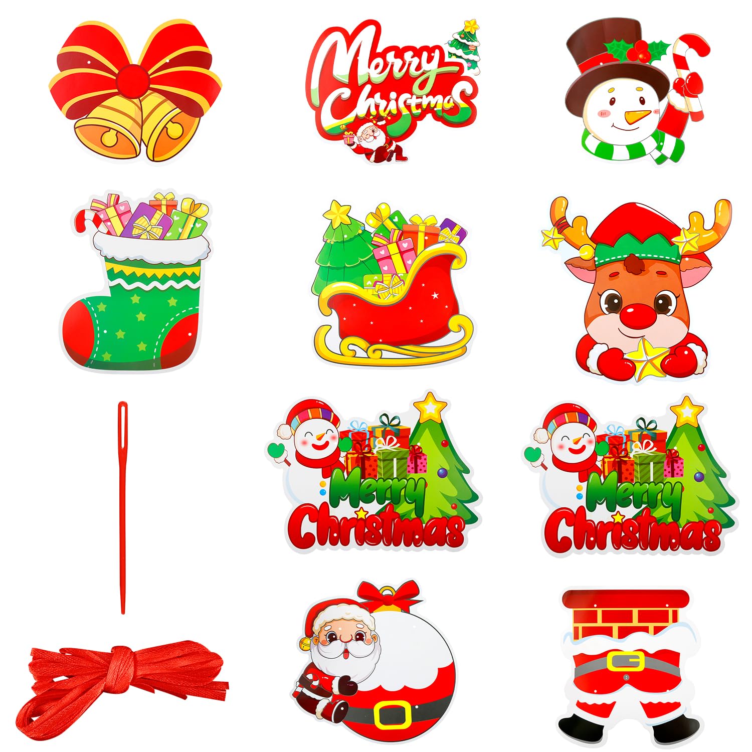 Rumyve Christmas Door Decorations,Outdoor Christmas Porch Hanging Decorations,Snowman Pattern For Xmas Party Door Wall Decor(Stlye C)