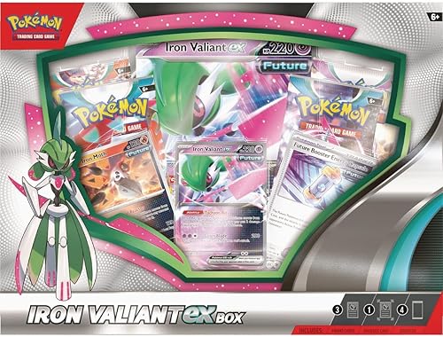 Pokémon TCG Luna rugiente o Iron Valiant ex Box (uno al azar)