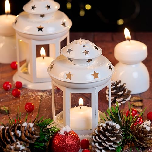 Miniatura 5 de 3 inch White Floating Candles, 48 Packs Unscented Floating Candles for Centerpieces-10 Hours Burn Time-3 Floating Tealight Candles for Cylinder