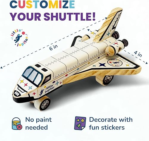 Miniatura 9 de Kit de construcción de camión monstruo de madera para bricolaje, juguetes de tronco para niños de 4 a 7 años, manualidades de madera con calcomanías