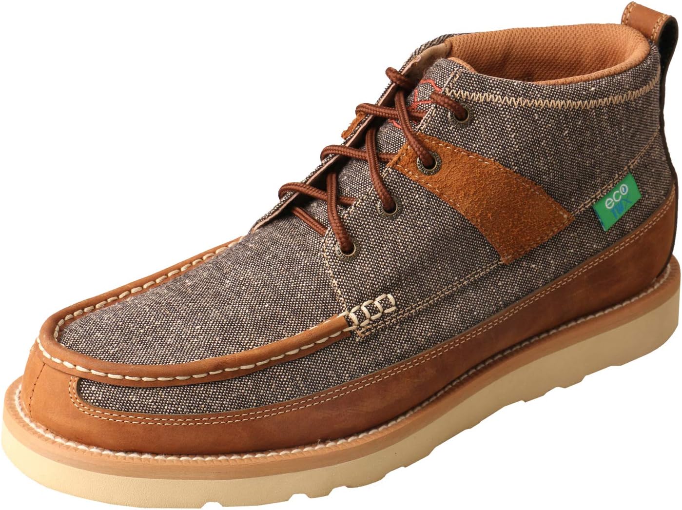 Twisted X Men's 4" Wedge Sole Boots, Dust & Brown, 8.5 M