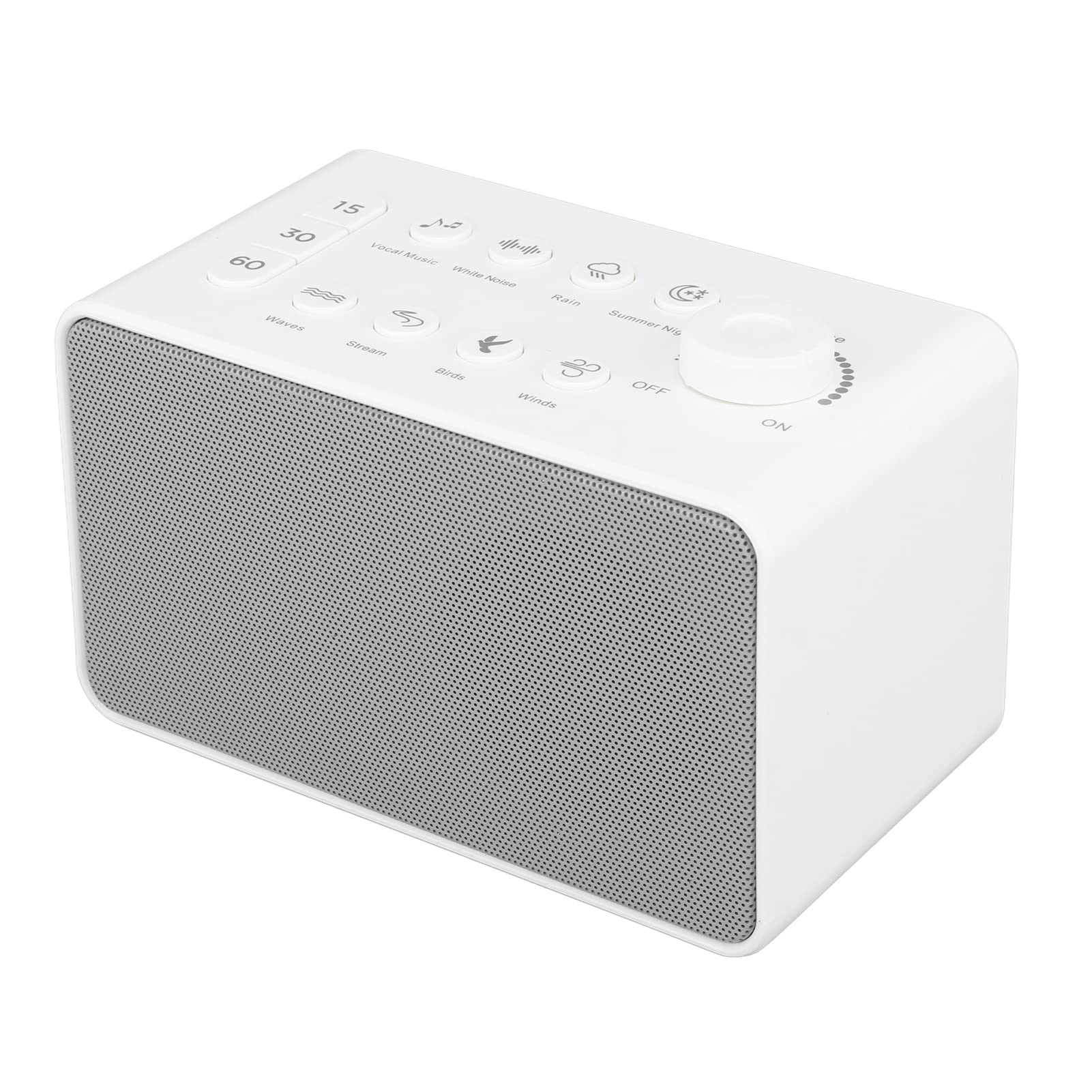 S16 Macchina per il rumore bianco Macchina sonora portatile ricaricabile tramite USB con 8 suoni naturali per neonati, adulti, bambini che dormono