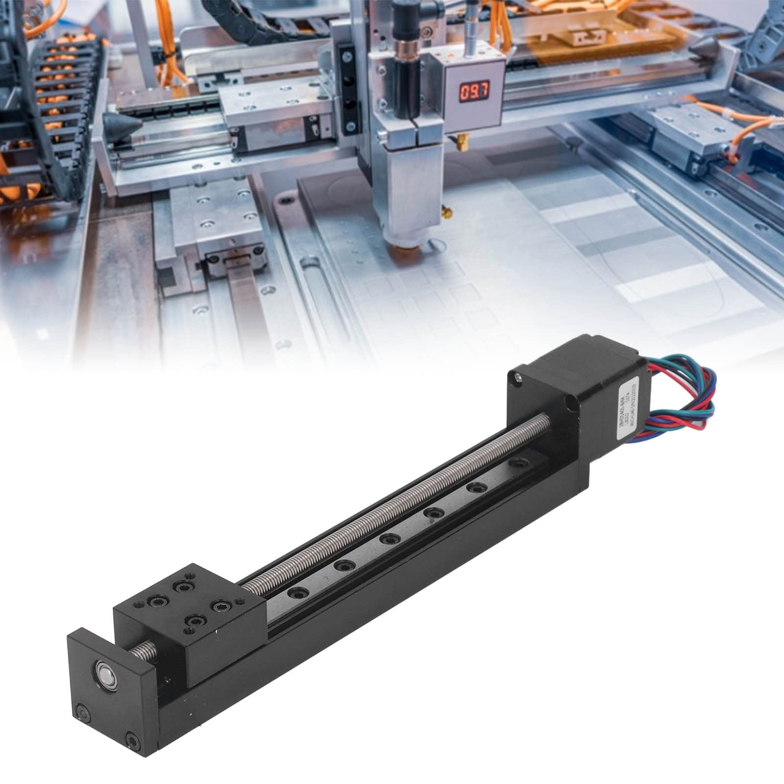 Mini Linear Rail Guide Slide Actuator 200 Mm / 7,87 Zoll Hub Lineartisch-Aktuator für DIY CNC-Fräsmaschine
