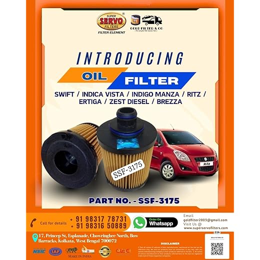 Oil Filter Swift Indica Vista Indigo Manza Ritz Ertiga Zest