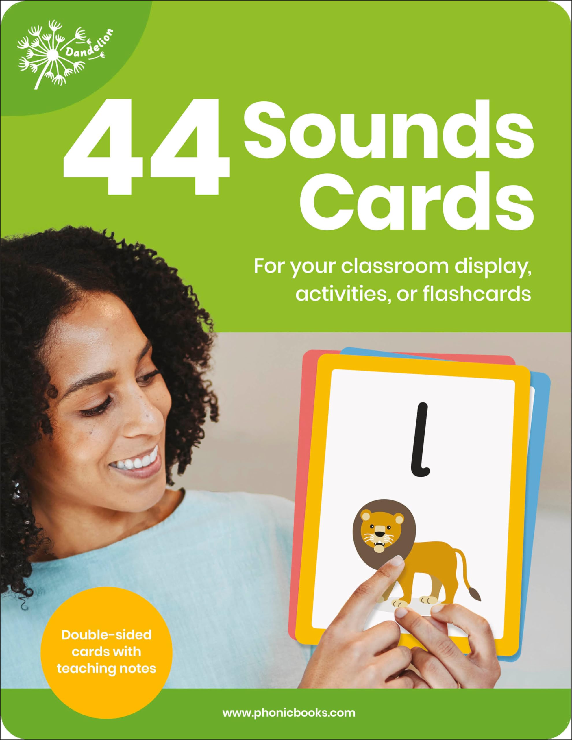 Phonic Books Dandelion 44 Sounds Cards (Phonic Books Catch-Up Decodable Readers)