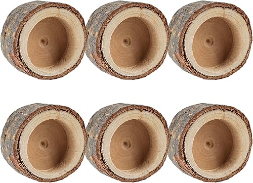 6 portavelas de madera para velas de té velas de Acción de Gracias para mesa boda fiesta de Navidad Halloween decoración del hogar día de San