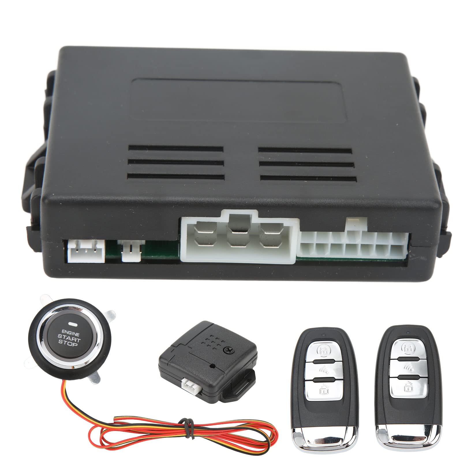 Entrada sin Llave para Automóvil, Sistema de 12 V, Arranque con un Botón, Kit de Bloqueo Central Remoto Antirrobo, Reemplazo ABS para Automóviles