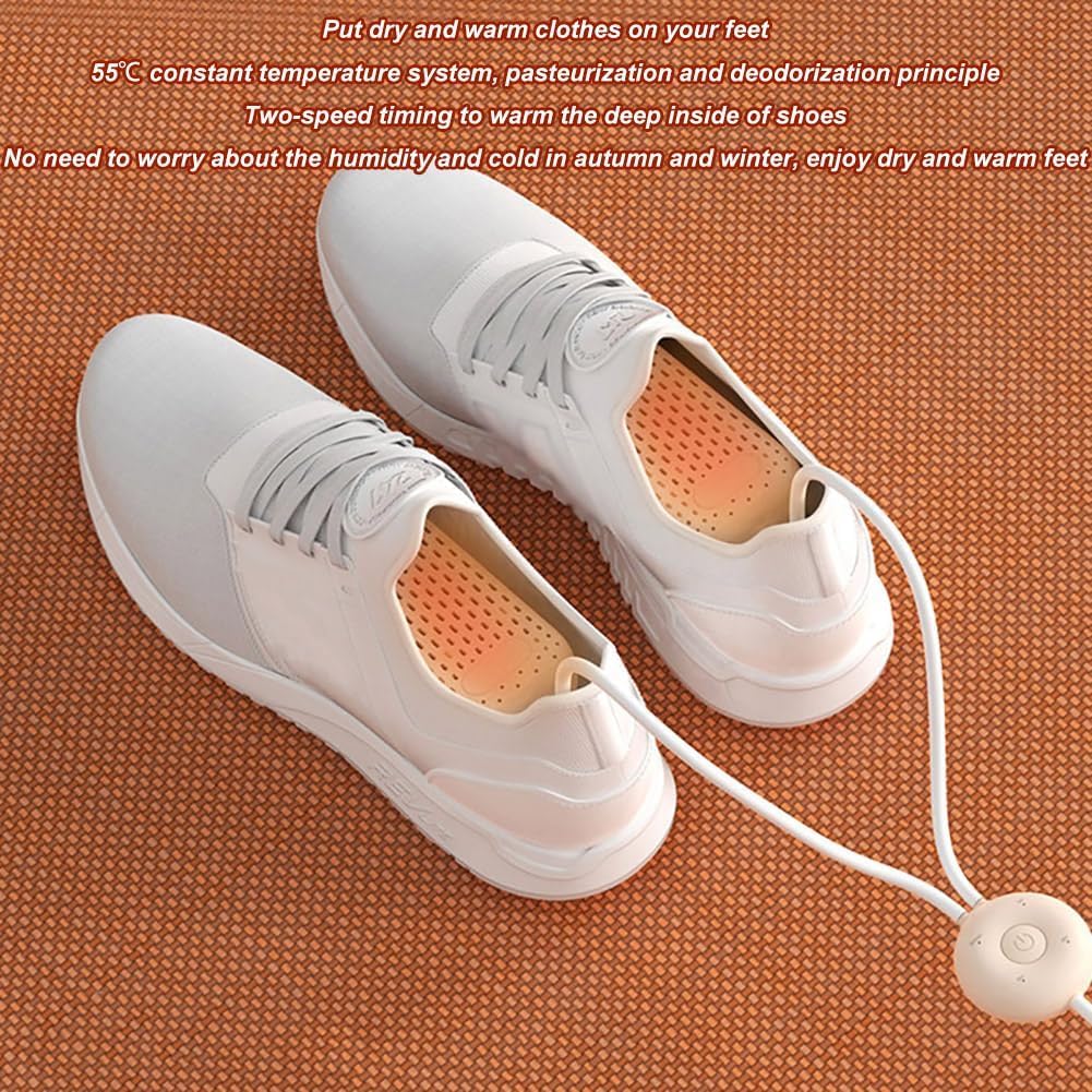 Asciugatore Elettrico Portatile per Scarpe, asciuga Scarponi per Stivali da Lavoro, scalda Scarponi Pieghevole con 4 impostazioni di Tempo, asciuga Scarponi per Stivali da Lavoro, per Scarpe, Guanti