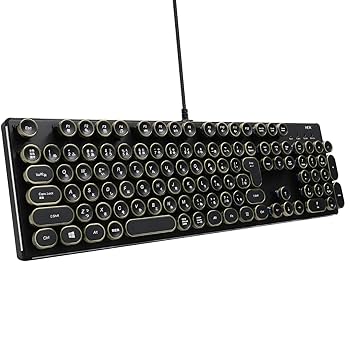 【定価¥11,500】タイプライター風キーボード　青軸 定価¥11,500】タイプライター風キーボード 青軸 実売9,980円の