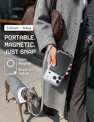 Miniatura 3 de LISEN 0.2" tarjeta ultra delgado banco 5000mAh del poder con el tipo C cable