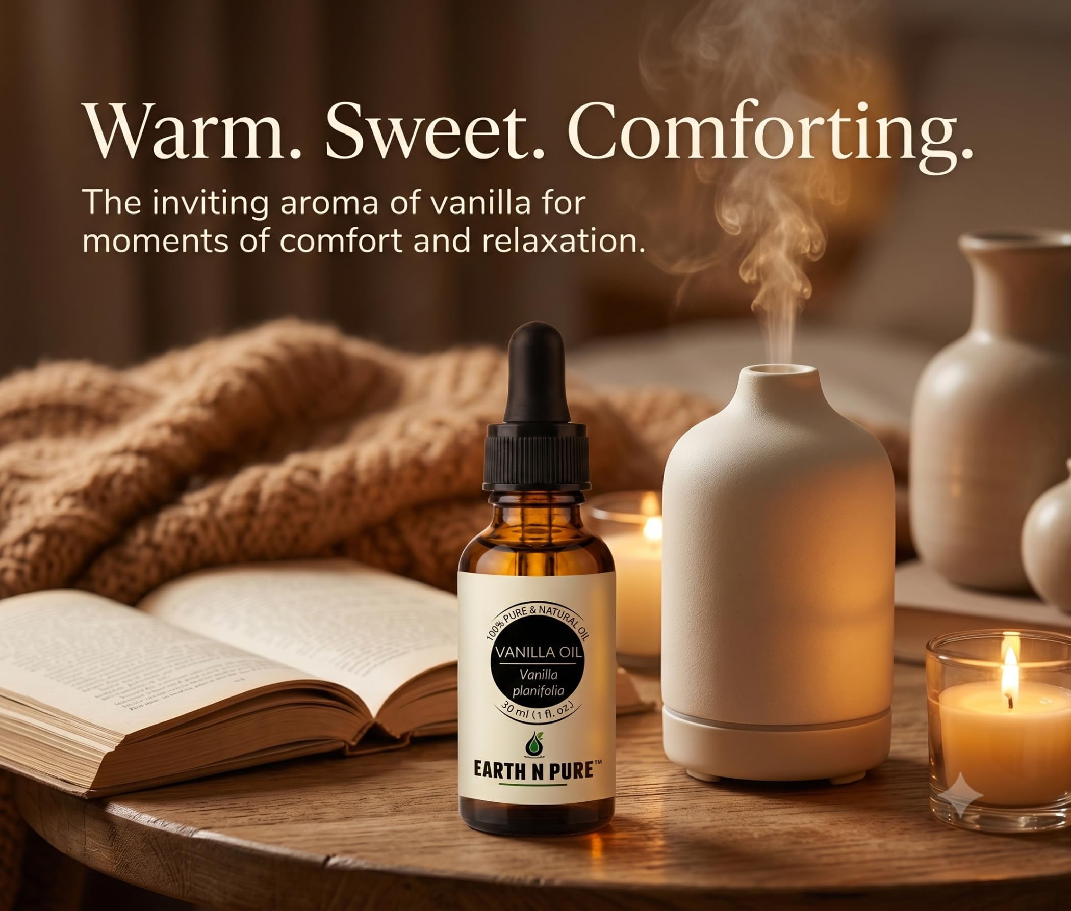 Earth N Pure Vanilla Oleoresin (Vanilla Planifolia) β Premium Botanical Extract for Perfume, Aromatherapy, Candle & Soap Making, Massage & DIY Beauty | 15ml 4