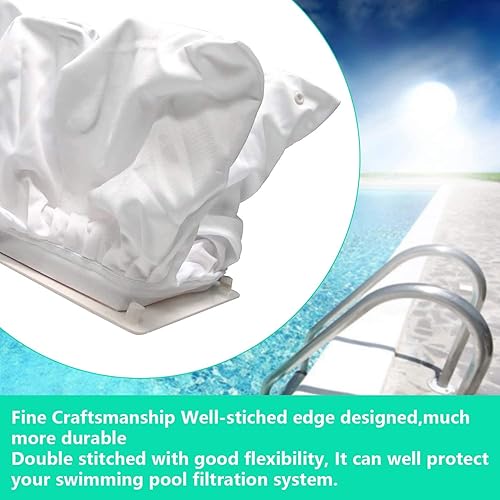 Miniatura 6 de Pokin Bolsa de filtro fino de repuesto para limpiador de piscinas compatible con bolsa de filtro Aquabot A8111PK 8111 8101